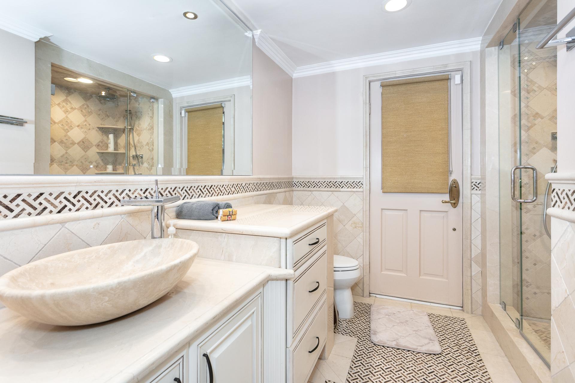 Gourmet kitchen · stainless appliances